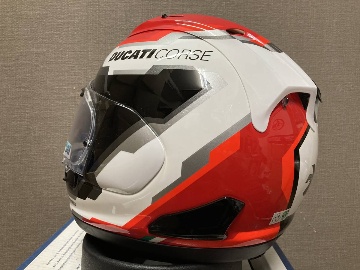 2022年製 アライ RX7 X RX7-X RX-7 Xドゥカティ Ducati Corse Lサイズ スモークシールド付き!! 使用極小!! 新品同様!! Ducati　_画像5