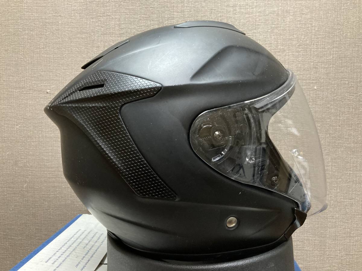 SHOEI ショウエイ J-Force4 Jフォース4 マットブラック ジェット ヘルメット Mサイズ J-フォース4 Jフォース4 _画像3