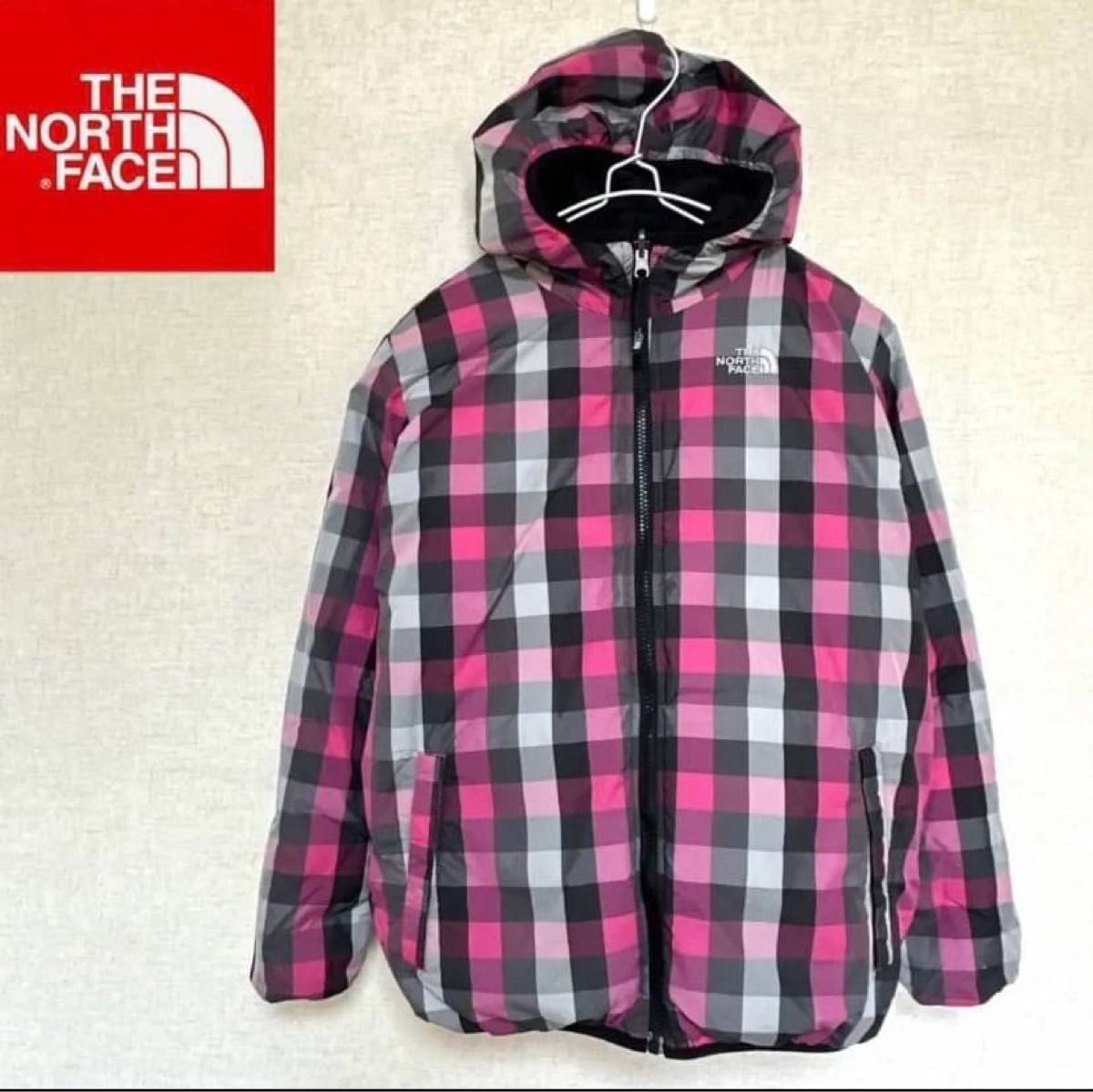 ノースフェイス　ダウンジャケット  ガールズXL リバーシブル 550フィル　レディースS THE NORTH FACE