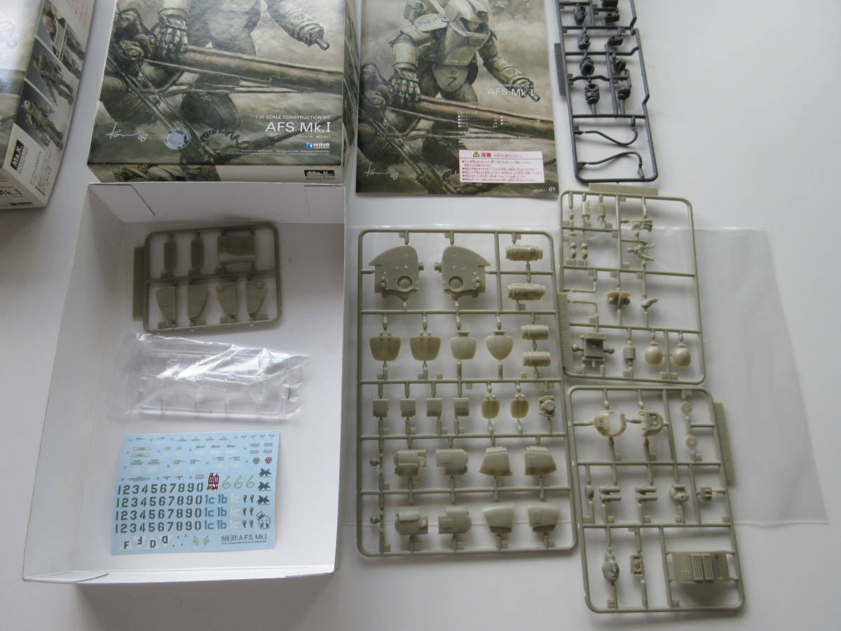 中古 Ma.K. 1/20 AFS Mk.1 ① ／ 即決 開封済 未組立 マシーネンクリーガー SF3D 傭兵軍 WAVE ウェーブ_パーツ拡大