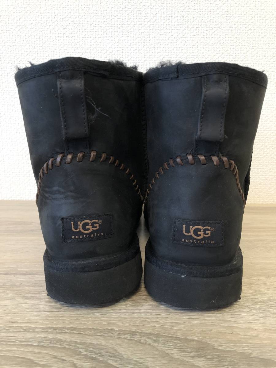 UGG australia ショートブーツ ムートンブーツ 黒 ブラック 30.5cm メンズ 引き取り可_画像4