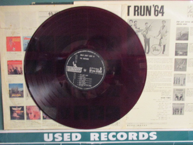 The Ventures ： Walk, Don't Run '64 LP (( 赤盤 / 「Diamond Head」収録 / 落札5点で送料当方負担_画像2