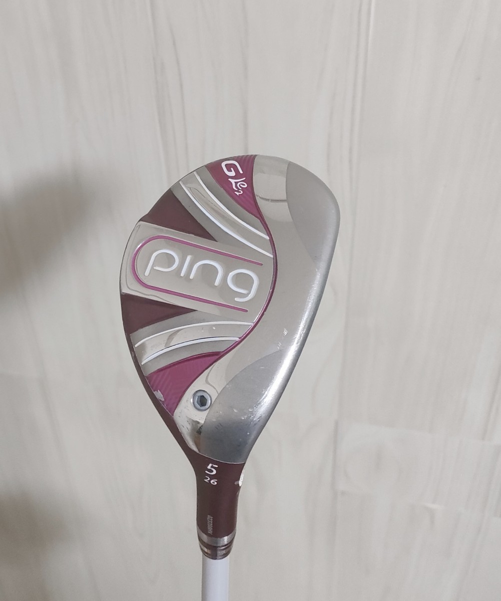 【レディース】PING GLe2 5U　ユーティリティ　 純正カーボンL