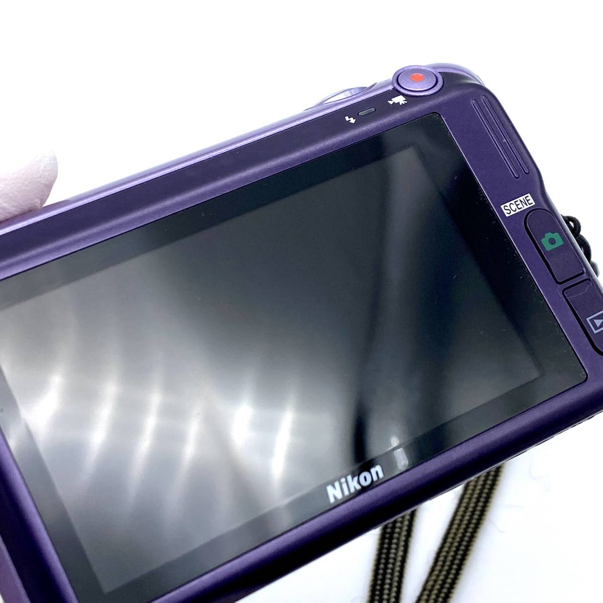 公式 AY0273□【シャッター・フラッシュ確認OK】NIKON ニコン パープル