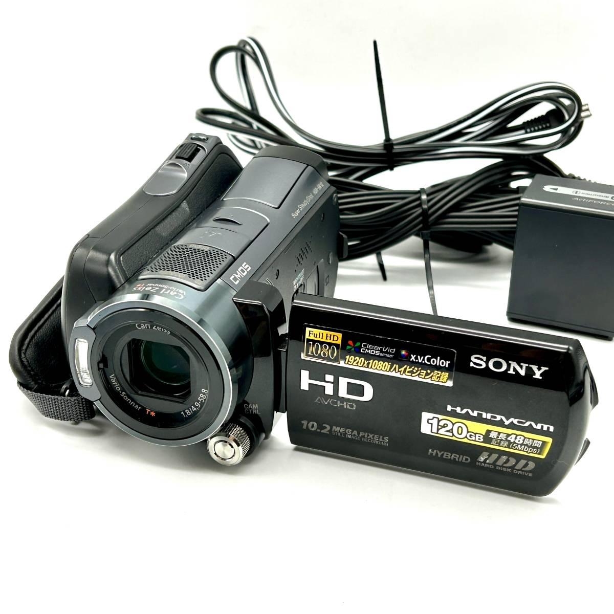 TY0702■SONY HDR SR12 ビデオカメラ 120GB ソニー ハンディカム Handycam カールツァイス ハイビジョン 【シャッター・フラッシュOK】_画像1