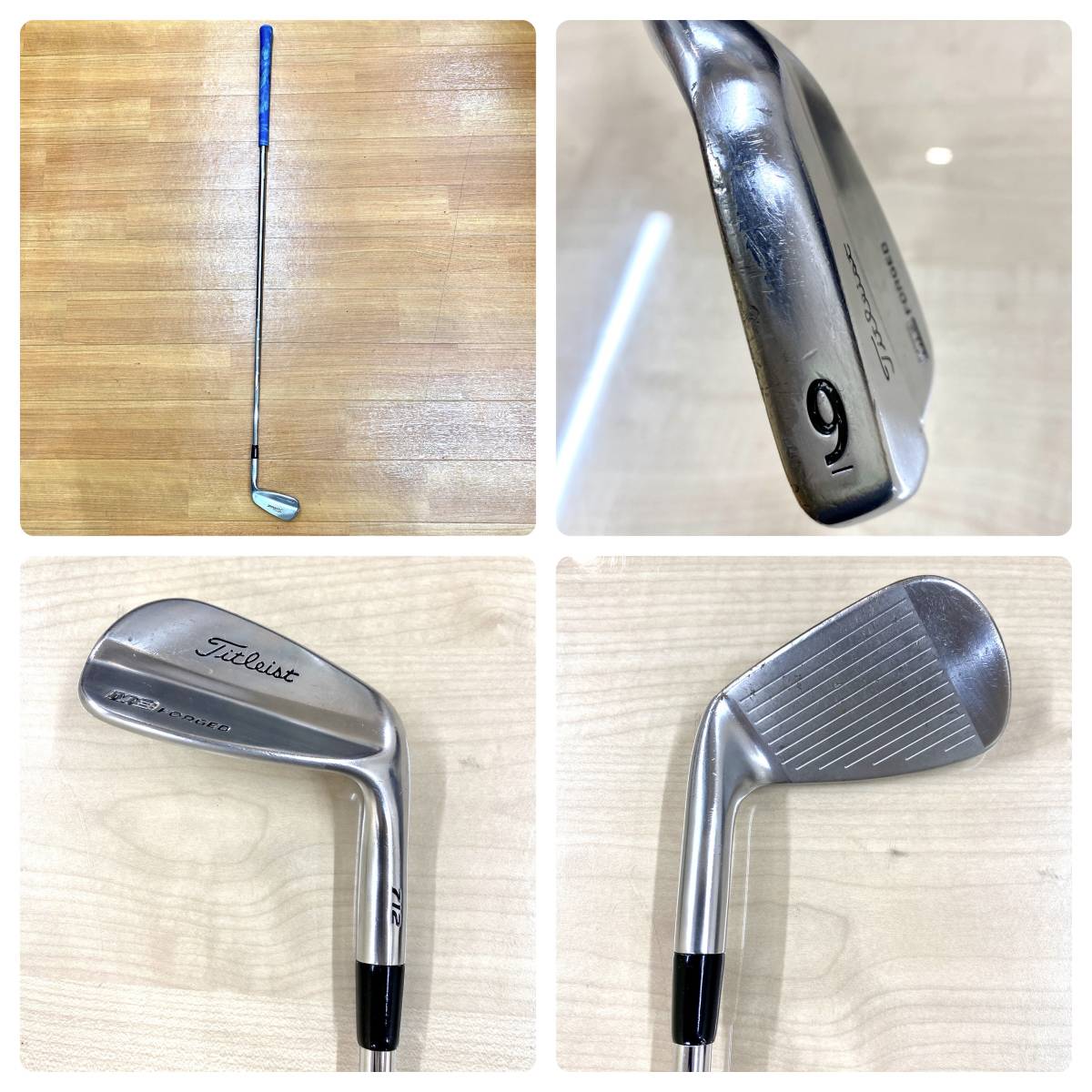 AY0440■Titleist タイトリスト ゴルフクラブ 5〜P アイアンセット 712 MB FORGED MGフォージド GOLF_画像7