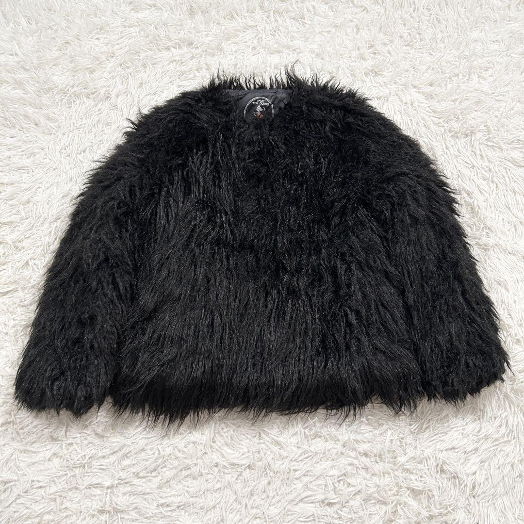 ヤフオク! - 【美品】セーブザダック ファー 中綿 ジャケット シャギー...