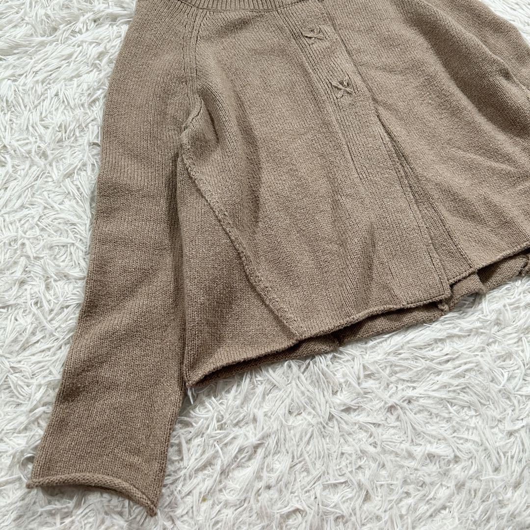 美品】デイジーリン フォクシー カーディガン ブラウン リブ ニット
