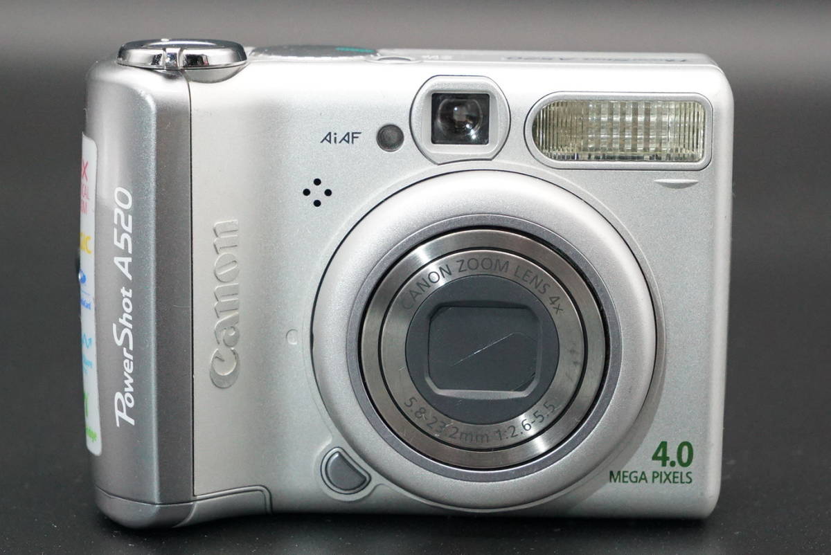 全品送料0円 美品 CANON キヤノン デジタルカメラ 単三電池仕様 A520