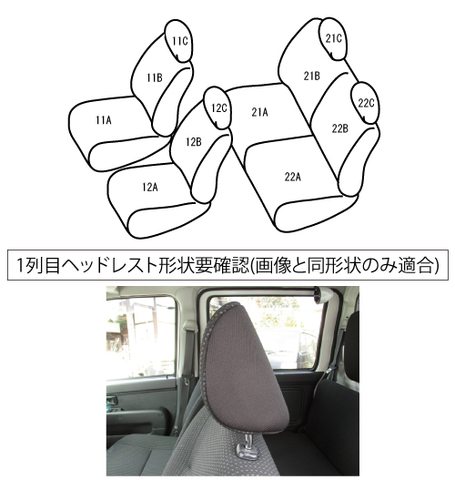 ベレッツァ シートカバー ヴィンテージスタイル ピクシスバン S321M/S331M[2011/12～2021/12 4人乗り車]D7005 Bellezza