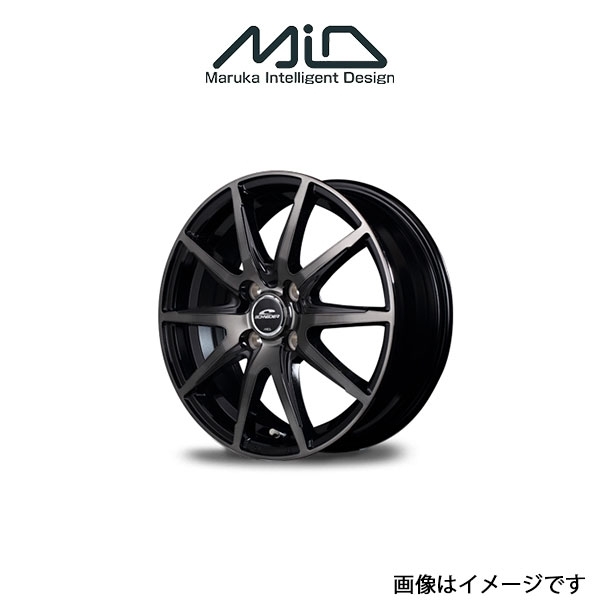 MID シュナイダー DR02 アルミホイール 4本(14×4.5J 4-100 INSET45)タント L375/L385 SCHNEIDER DR 02