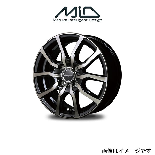 MID ユーロスピード DC52 アルミホイール 4本(15×5.5J 4-100 INSET43)カローラアクシオ 160系 EUROSPEED DC52