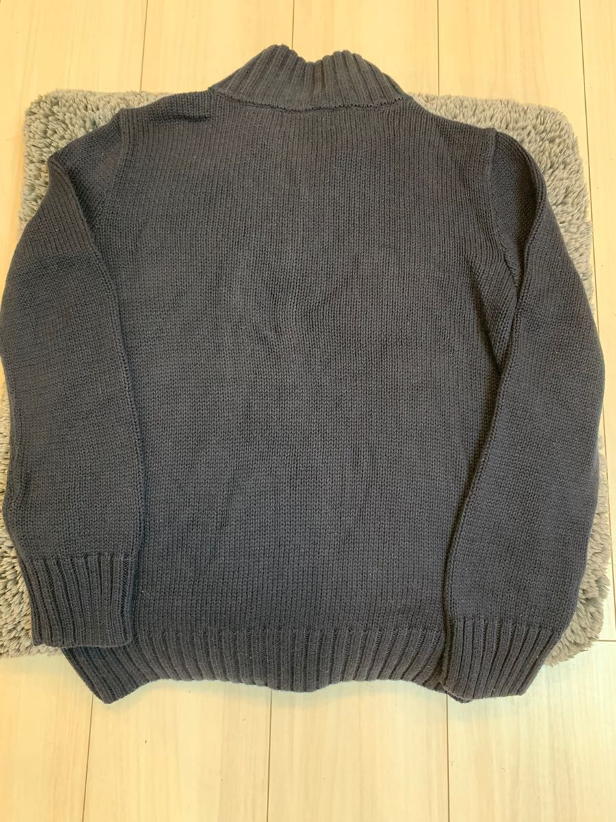 ラルフローレン　140 綿セーター(カーディガン) 紺色