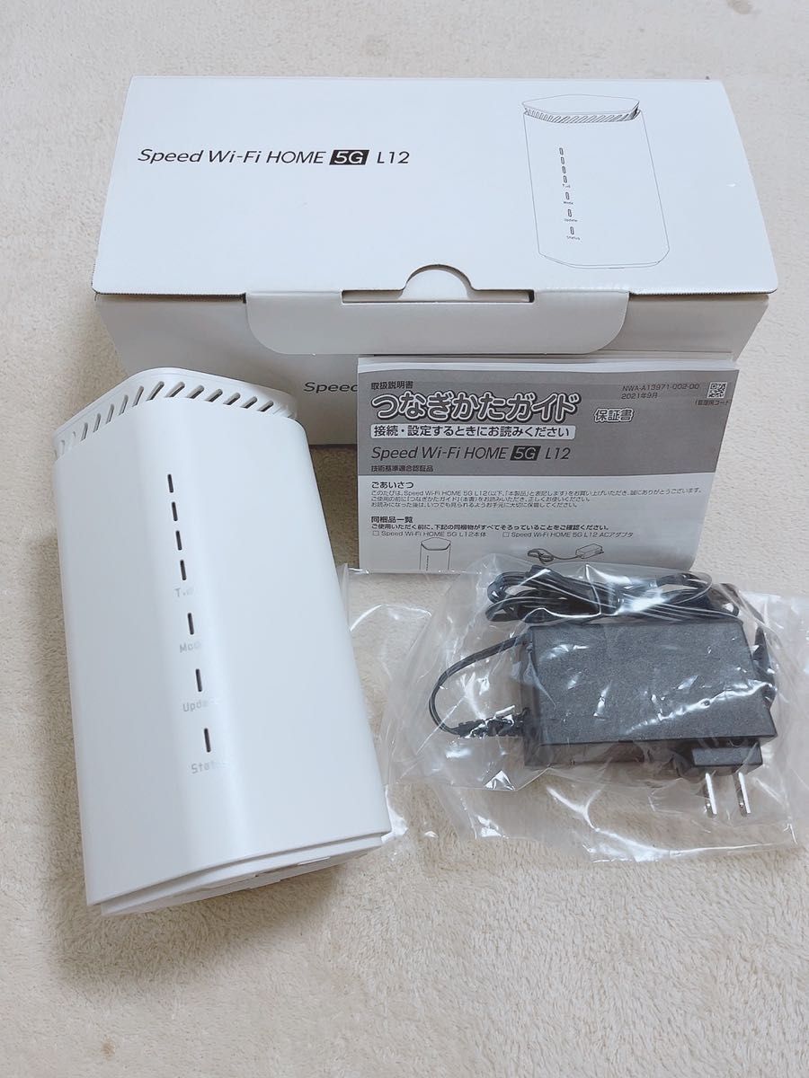 【美品】WiMAX speed WiFi HOME 5G L12 セット Wi-Fi SPEED