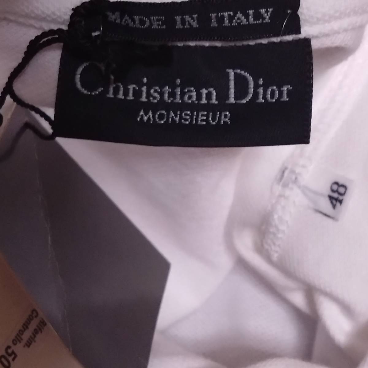新品 タグ付き 90s Dior クリスチャンディオール ムッシュ 長袖 新品 タグ付き 90s Dior クリスチャンディオール ムッシュ 長袖