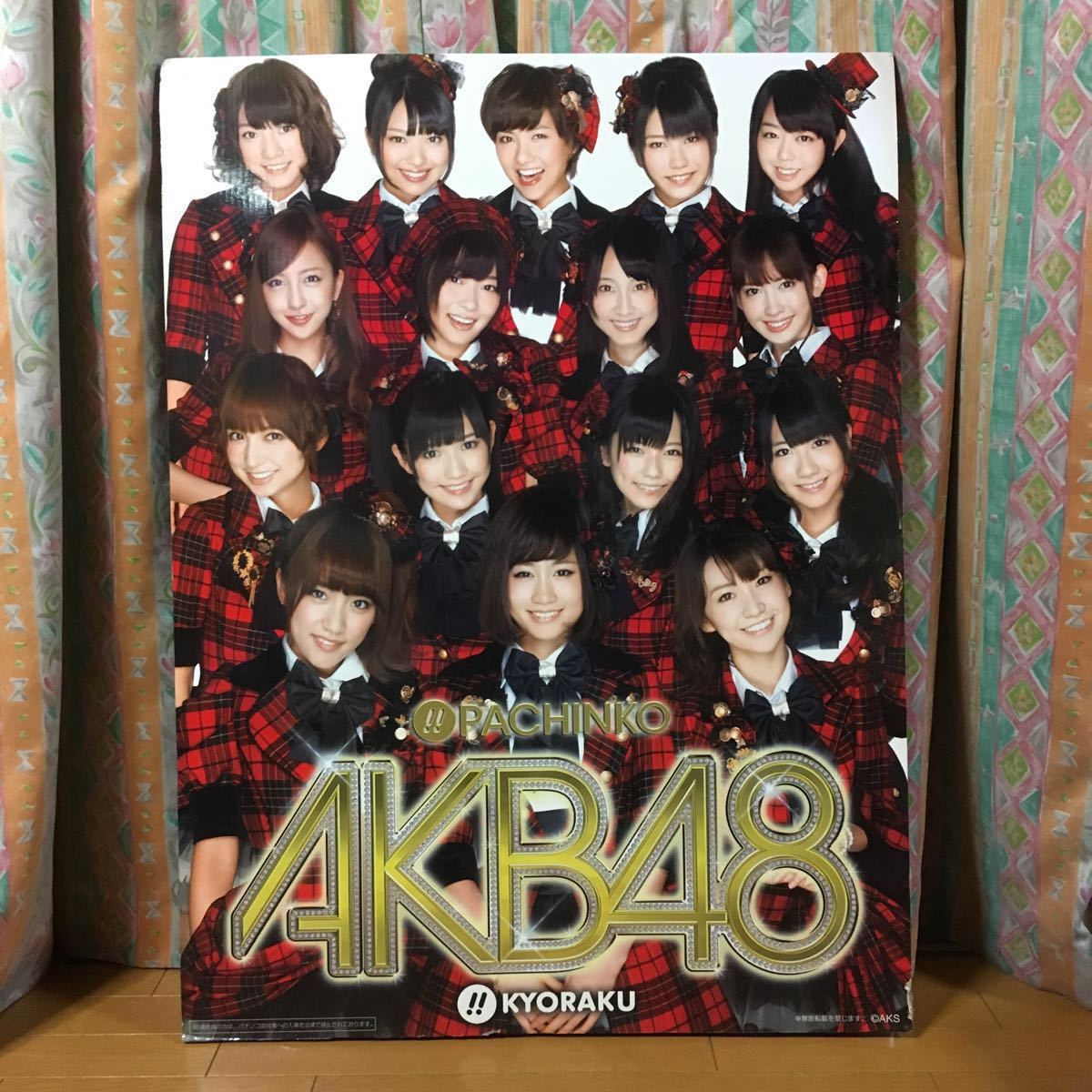  extra-large board AKB48 pachinko KYORAKU pop panel height 102.× width 76.× depth 53. Watanabe Mayu Ooshima Yuuko Sashihara Rino Kashiwagi Yuki Kojima Haruna 