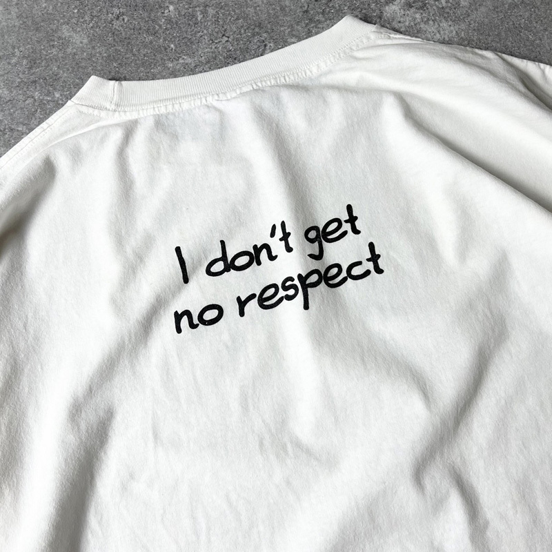 90s USA製 ロドニー デンジャーフィールド コメディアン プリント 半袖 Tシャツ XXL / 90年代 アメリカ製 オールド no respect_画像6