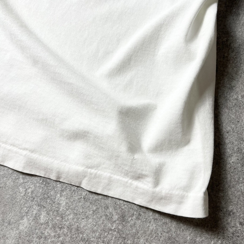90s USA製 アニマル アート プリント 半袖 Tシャツ XXL / 90年代 アメリカ製 オールド シングル ステッチ ホワイト 白_画像6