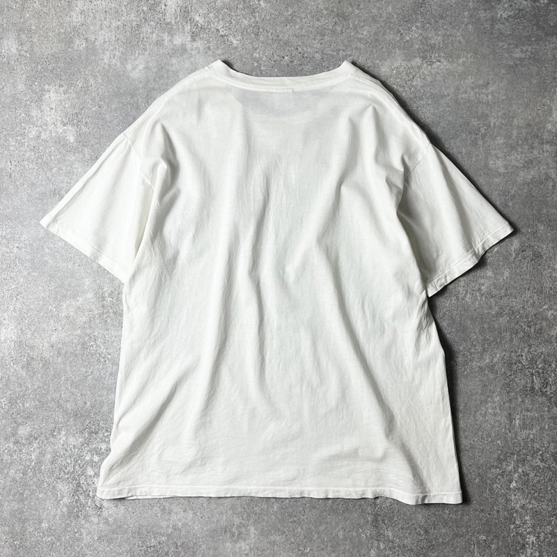 90s USA製 アニマル アート プリント 半袖 Tシャツ XL / 90年代 アメリカ製 オールド シングル ステッチ ホワイト 白 ピューマ_画像9