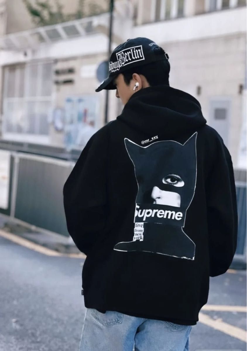 Supreme Catwoman Hooded Sweatshirt Black Medium シュプリーム