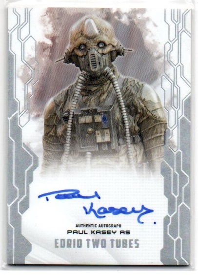 [PAUL KASEY as EDRIO TWO TUBES]2017 STAR WARS Masterwork Autographs