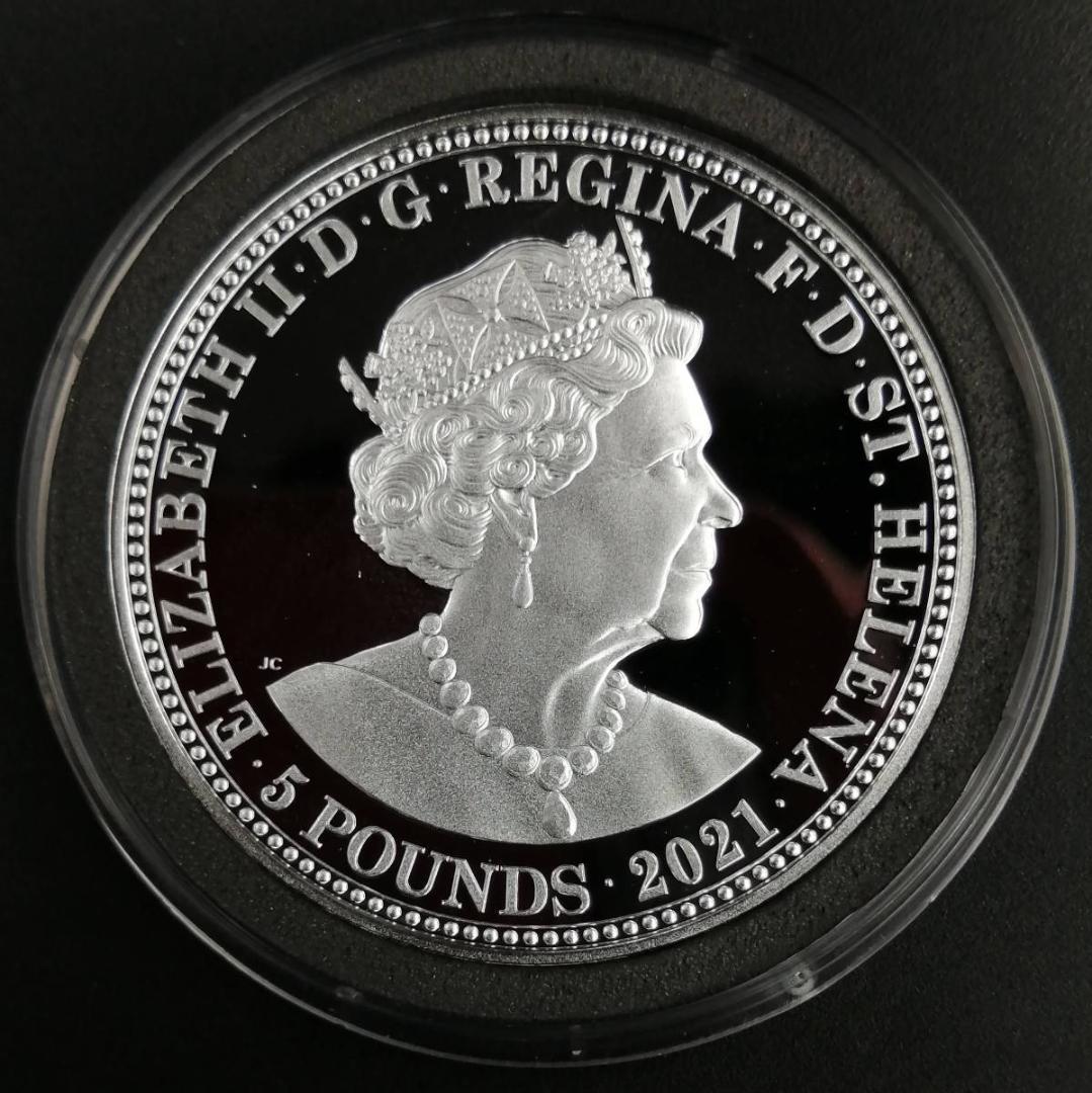 2021年 5￡ PF69 スリーグレイセス クラウン銀貨 Three Graces PF69 ULTRA CAMEO_画像5