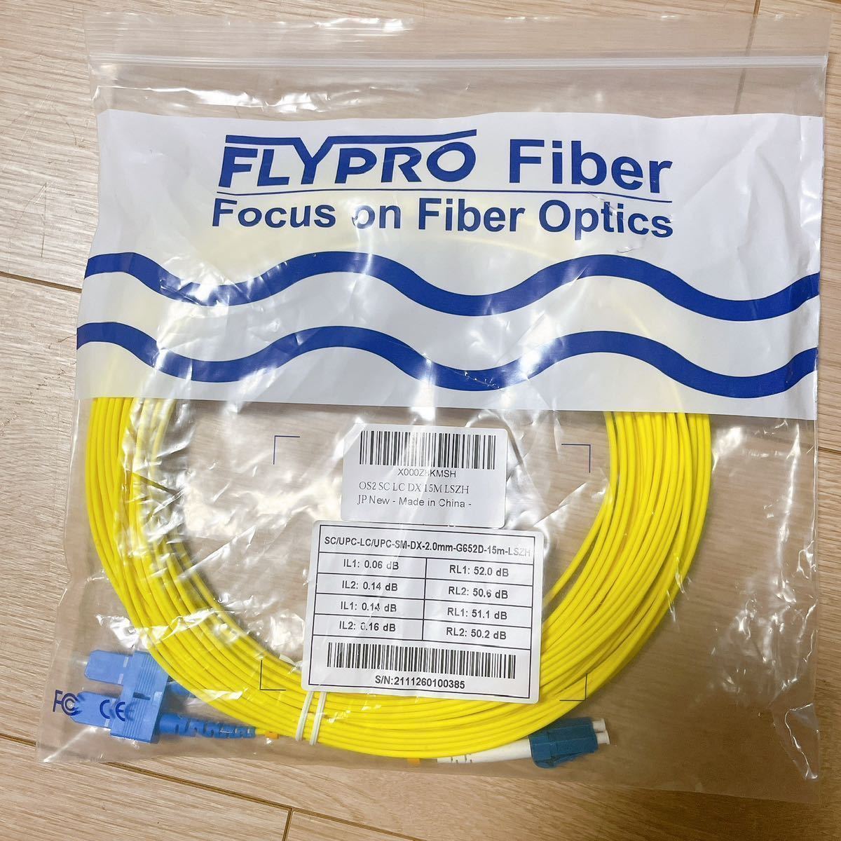 FLYPROFiber 15M OS2 SC-LC свет волокно кабель 