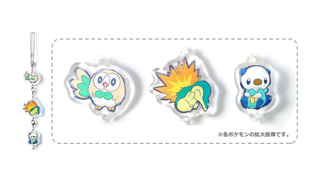 非売品　ポケットモンスターアルセウス　早期購入特典 アクリル3連キーホルダー モクロー ミジュマル ヒノアラシ　Pokemon ポケモン_画像1