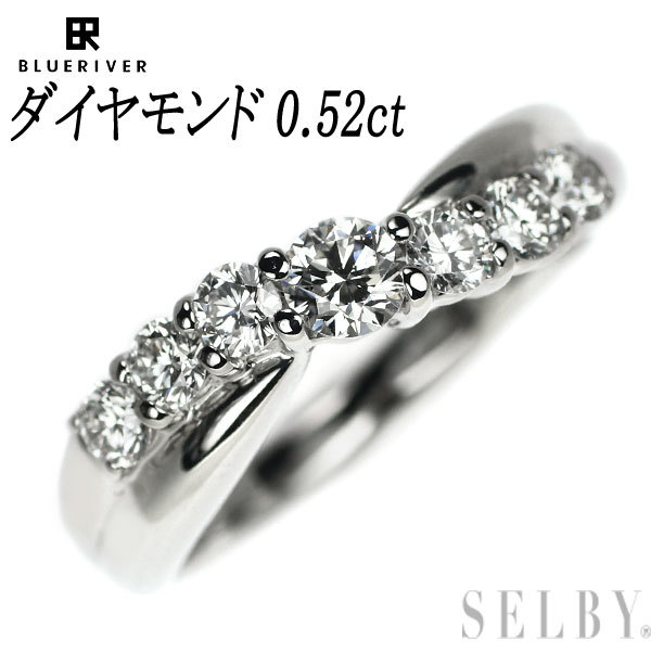 pt900 ダイヤ0.52ct リング-