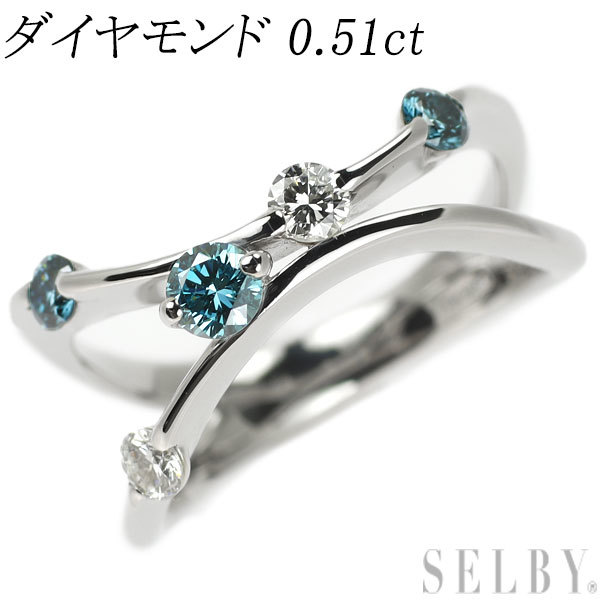 かわいい～！」 Pt900 ダイヤモンド リング 0.51ct 出品2週目 SELBY