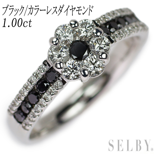 K18WG ダイヤモンド リング 1.00ct フラワー 出品5週目 SELBY-