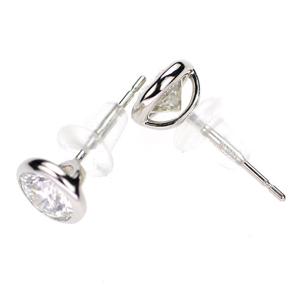 国内配送】 新品 VG SI2 F/H 1.123ct ピアス ダイヤモンド Pt900 Pt950