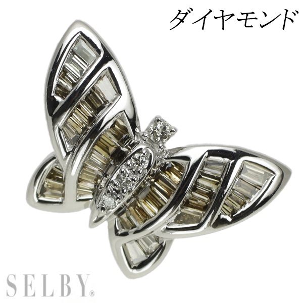 送料無料 K18WG ダイヤモンド ペンダントトップ 蝶 出品4週目 SELBY ダイヤモンド 送料無料 K18WG ダイヤモンド ペンダントトップ 蝶 出品4週目 SELBY ダイヤモンド