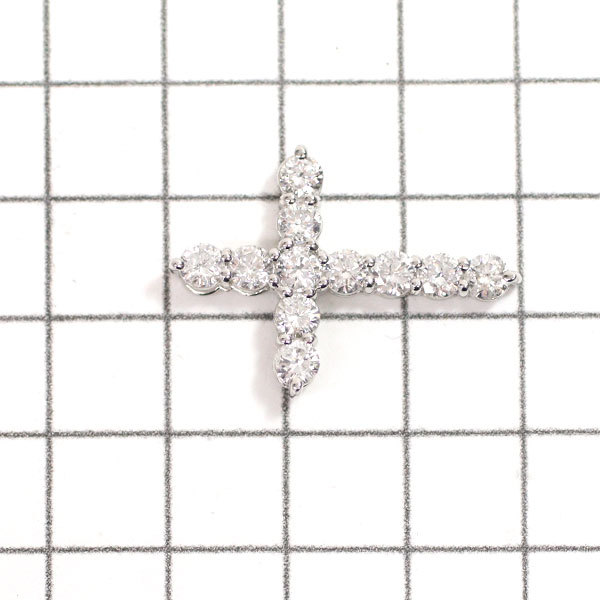 新品 Pt950 ダイヤモンド ペンダントトップ 2.003ct E-H I1 G/VG クロス