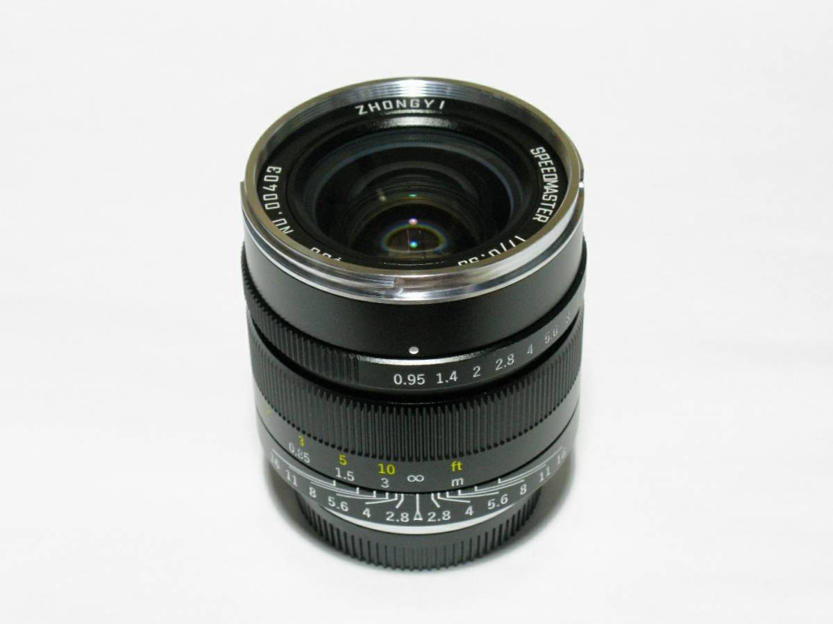 中一光学 SPEEDMASTER 17mm F0.95 ブラック マイクロフォーサーズ用 新品同様_画像1