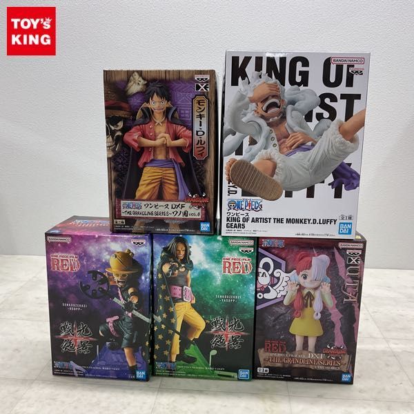 1円〜 未開封 ONE PIECE KING OF ARTIST モンキー・D・ルフィ ギア5、FILM Z DXF THE GRANDLINE SERIES ウタ CHILDREN他_画像1