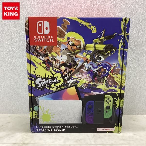 1円〜 動作確認/初期化済 Nintendo Switch 有機ELモデル スプラ