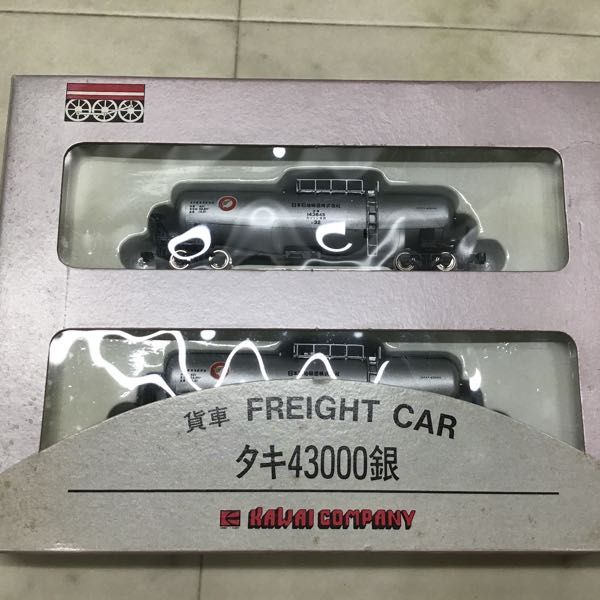 1円〜 河合商会 カワイの貨車シリーズ Nゲージ KP-109 タキ43000 2両セット KP-120 タキ43000銀 2両セット 他_画像4