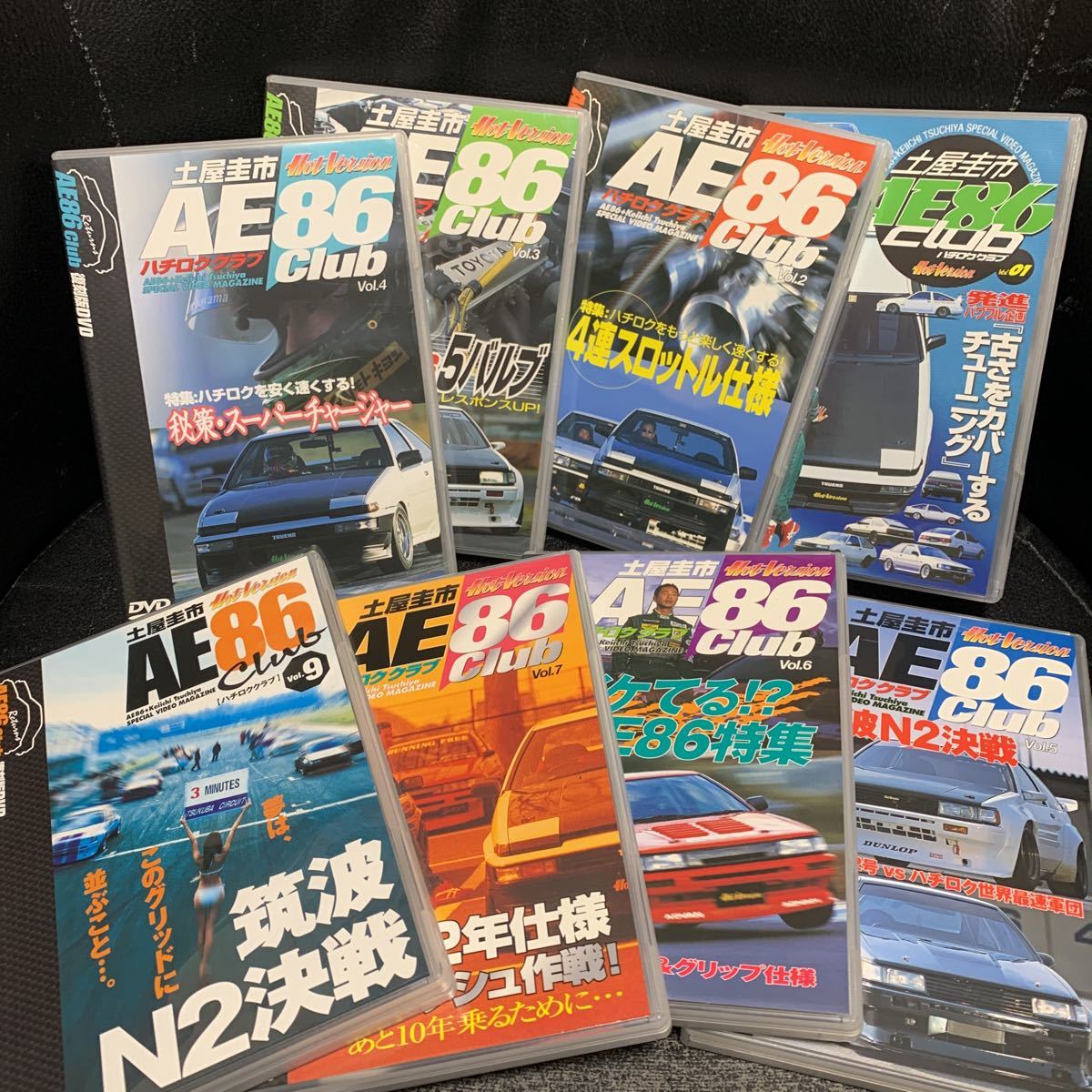 AE86 Club 復刻版DVD 1,2,3,4,5,6,7,9巻セット ハチロククラブ 土屋圭市 車 自動車 ドリフト TDR_画像2