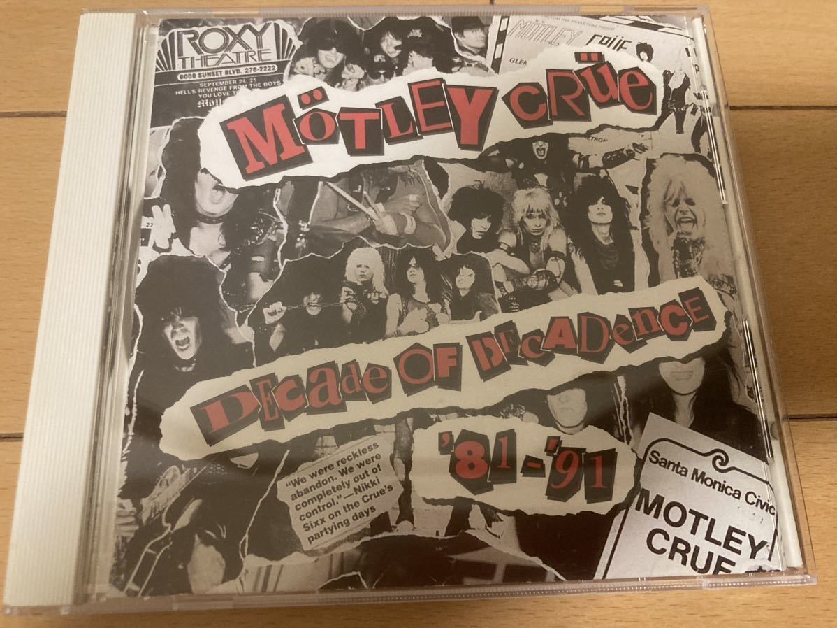 MOTLEY CRUE / Decade of Decadence 国内盤 ベスト　モトリー・クルー_画像1