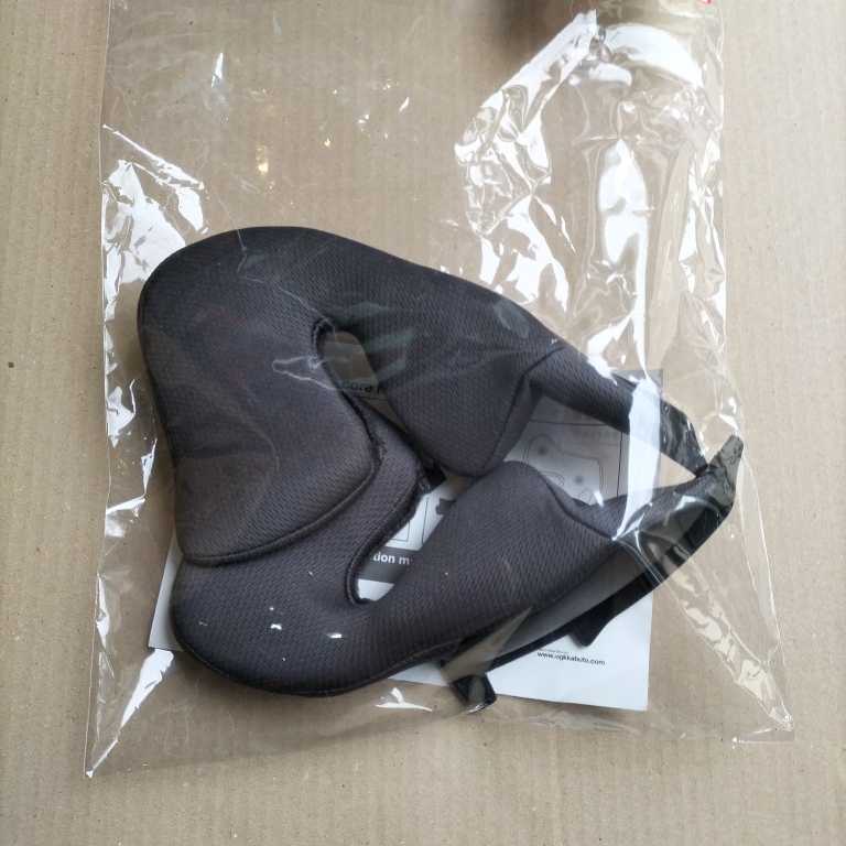OGK KABUTO オージーケーカブト ASAGI チークパッドセット ダークグレーXXL (12mm) アサギ ヘルメット用　_画像3