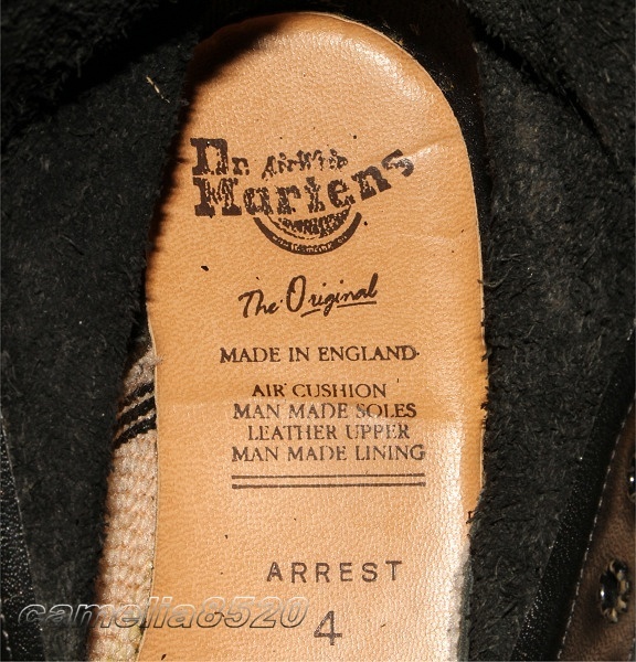 英国製 ドクターマーチン 10ホールブーツ 黒 ブラック レザー UK4 サイズ 約23cm 中古 美品 Dr. Martens 1490 レディース_画像3