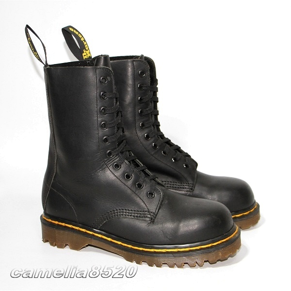 英国製 ドクターマーチン 10ホールブーツ 黒 ブラック レザー UK4 サイズ 約23cm 中古 美品 Dr. Martens 1490 レディース_画像1