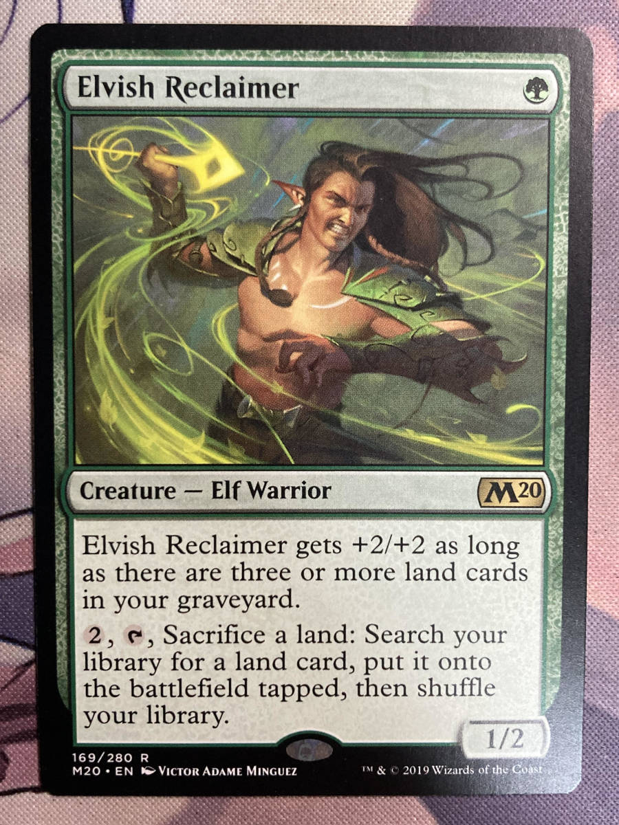 MTG　《エルフの開墾者/Elvish Reclaimer》　M20　英語_画像1