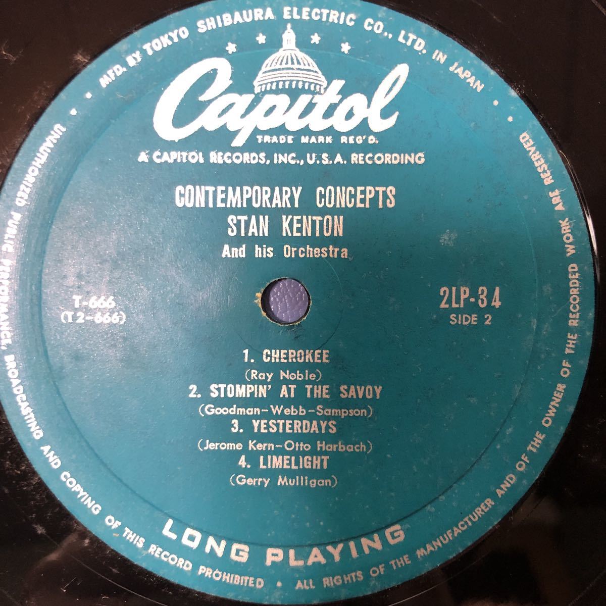 T LP Stan Kenton スタン・ケントン スタンダード・バイ・ケントン レコード 5点以上落札で送料無料_画像4