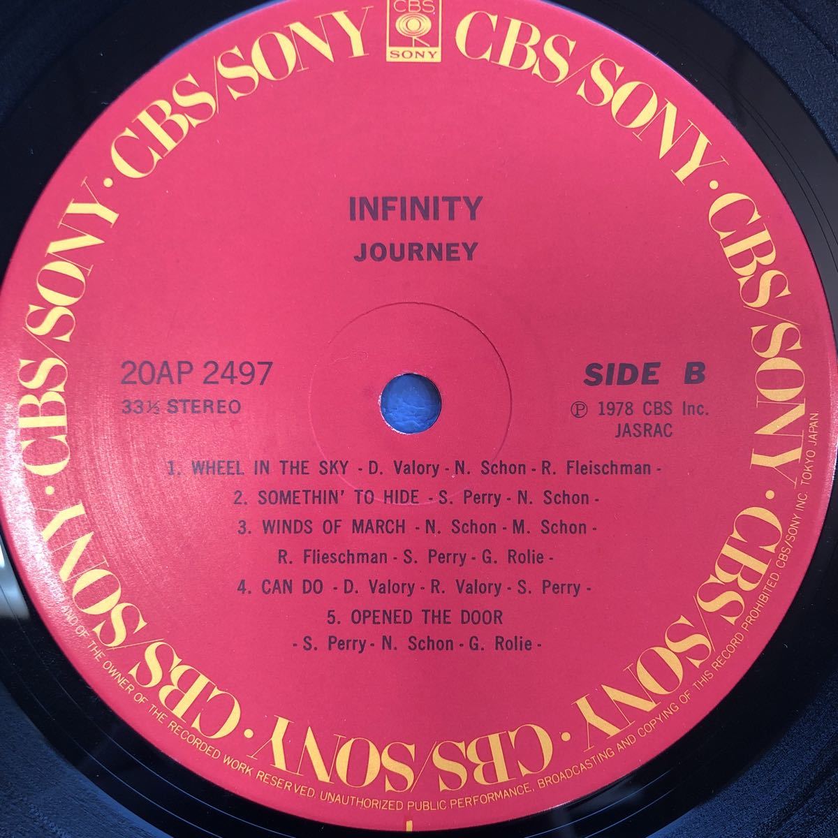 T LP Journey ジャーニー インフィニティ Infinity レコード 5点以上落札で送料無料_画像6