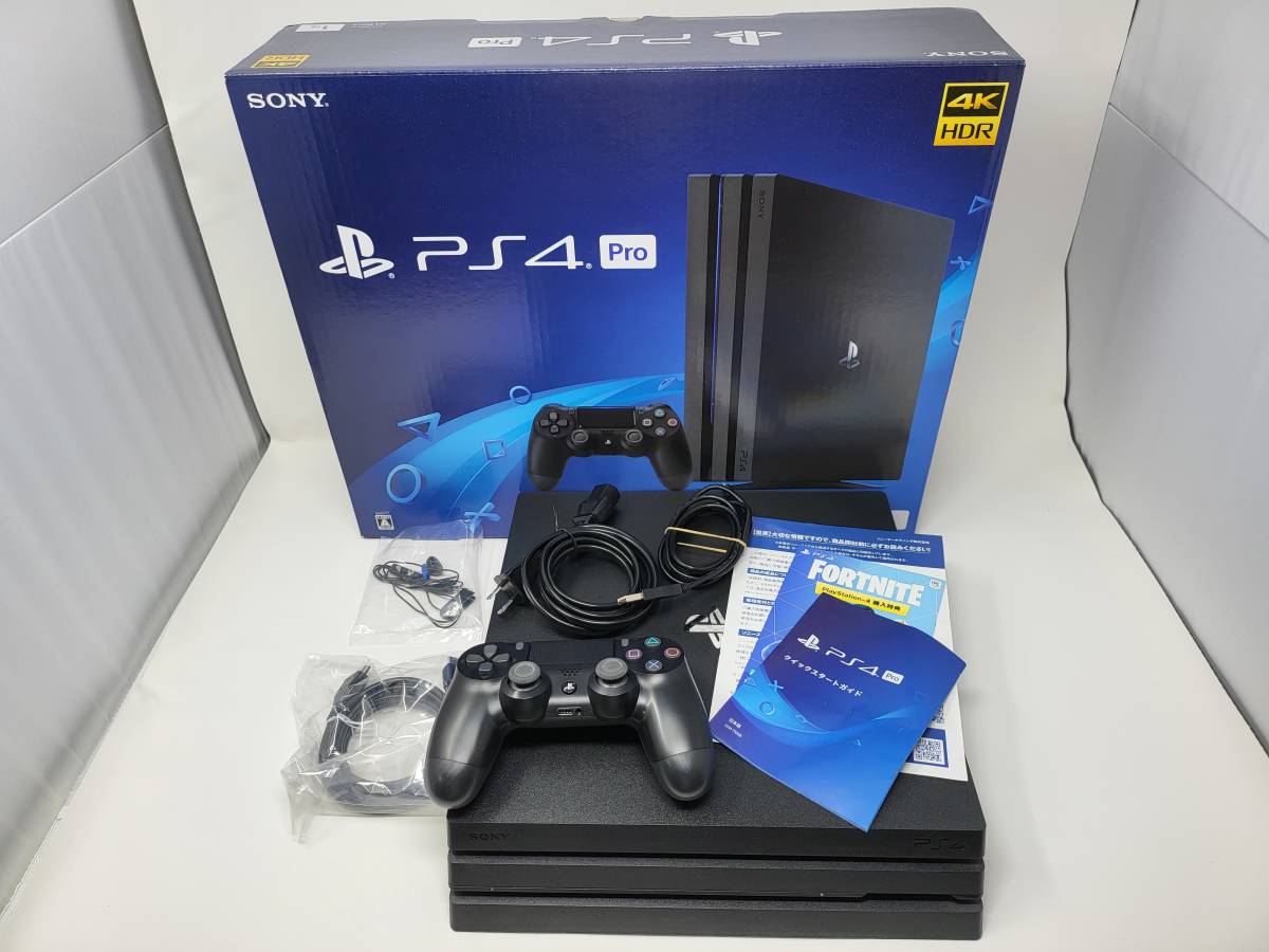 □美品□SONY ソニー PlayStation4 Pro ゲーム機 ジェット・ブラック