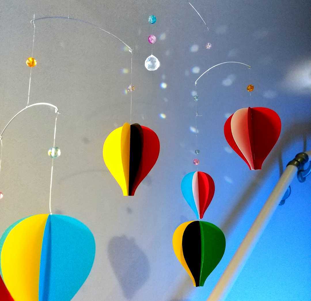 気球 サンキャッチャー モビール mobile balloon トルコ 天井から吊るすインテリア