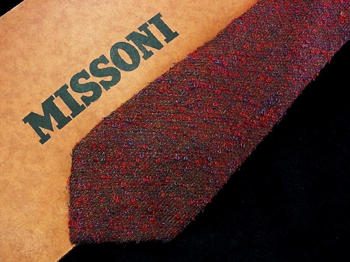 cw01225[ wool 100%] Missoni necktie 