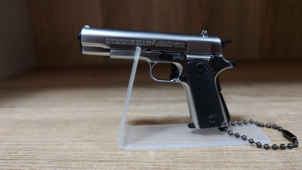 ..1/3 шкала миниатюра gun Colt M1911 gun брелок для ключа серебряный милитари игрушечное оружие модель оружия 